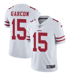 Men Nike 49ers #15 Pierre Garcon White Stitched NFL Vapor Untouchable Limited Jersey Men Nike 49ers #15 Pierre Garcon White Stitched NFL Vapor Untouchable Limited Jersey