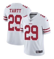 Men Nike 49ers #29 Jaquiski Tartt White Stitched NFL Vapor Untouchable Limited Jersey Men Nike 49ers #29 Jaquiski Tartt White Stitched NFL Vapor Untouchable Limited Jersey
