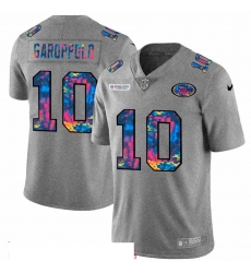 Men San Francisco 49ers 10 Jimmy Garoppolo Men Nike Multi Color 2020 NFL Crucial Catch NFL Jersey Greyheather Men San Francisco 49ers 10 Jimmy Garoppolo Men Nike Multi Color 2020 NFL Crucial Catch NFL Jersey Greyheather