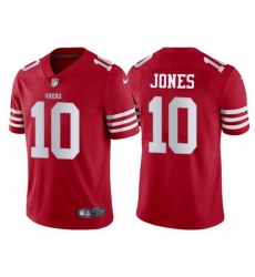 Men San Francisco 49ers 10 Mac Jones Red 2025 Vapor Untouchable Limited Stitched Football Jersey