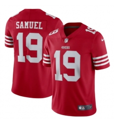 Men San Francisco 49ers 19 Deebo Samuel 2022 New Scarlet Vapor Untouchable Stitched Football Jersey Men San Francisco 49ers 19 Deebo Samuel 2022 New Scarlet Vapor Untouchable Stitched Football Jersey