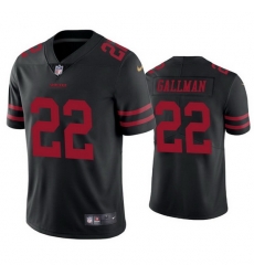 Men San Francisco 49ers 22 Wayne Gallman Jr Black Vapor limited Jersey Men San Francisco 49ers 22 Wayne Gallman Jr Black Vapor limited Jersey