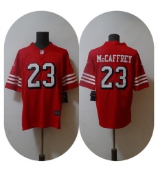 Men San Francisco 49ers 23 Christian McCaffrey 2022 Red Vapor Untouchable Stitched Jersey Men San Francisco 49ers 23 Christian McCaffrey 2022 Red Vapor Untouchable Stitched Jersey