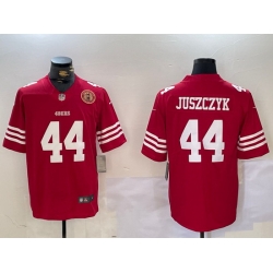 Men San Francisco 49ers 44 Kyle Juszczyk Red Vapor Untouchable Limited Stitched Jersey 3