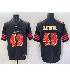 Men San Francisco 49ers 49 Faithful Black 2025 F U S E   u201CRivalries u201D Vapor Limited Stitched Football Jersey