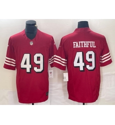 Men San Francisco 49ers 49 Faithful New Red 2023 F U S E Vapor Untouchable Limited Stitched Football Jersey Men San Francisco 49ers 49 Faithful New Red 2023 F U S E Vapor Untouchable Limited Stitched Football Jersey