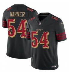 Men San Francisco 49ers 54 Fred Warner Black 2025 F U S E Rivalries Vapor Limited Stitched Football Jersey Men San Francisco 49ers 54 Fred Warner Black 2025 F U S E Rivalries Vapor Limited Stitched Football Jersey