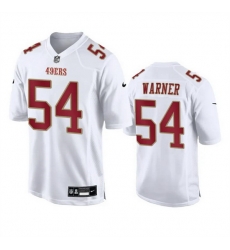 Men San Francisco 49ers 54 Fred Warner White Fashion Vapor Untouchable Limited Stitched Football Jersey Men San Francisco 49ers 54 Fred Warner White Fashion Vapor Untouchable Limited Stitched Football Jersey