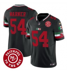 Men San Francisco 49ers 54 Fred warner Black F U S E Mexico Faithful To The Bay Patch Vapor Limited Stitched Football Jersey Men San Francisco 49ers 54 Fred warner Black F U S E Mexico Faithful To The Bay Patch Vapor Limited Stitched Football Jersey