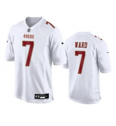 Men San Francisco 49ers 7 Charvarius Ward White Fashion Vapor Untouchable Limited Stitched Football Jersey Men San Francisco 49ers 7 Charvarius Ward White Fashion Vapor Untouchable Limited Stitched Football Jersey