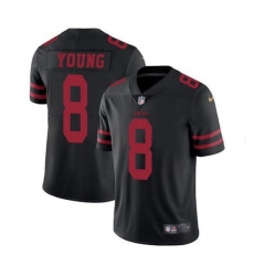 Men San Francisco 49ers 8 Steve Young Black Vapor Untouchable Limited Stitched Jersey Men San Francisco 49ers 8 Steve Young Black Vapor Untouchable Limited Stitched Jersey