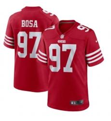 Men San Francisco 49ers 97 Nick Bosa 2022 New Scarlet Stitched Game Jersey Men San Francisco 49ers 97 Nick Bosa 2022 New Scarlet Stitched Game Jersey