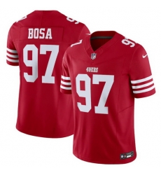 Men San Francisco 49ers 97 Nick Bosa Red 2023 F.U.S.E. Vapor Untouchable Limited Stitched Football Jersey Men San Francisco 49ers 97 Nick Bosa Red 2023 F.U.S.E. Vapor Untouchable Limited Stitched Football Jersey