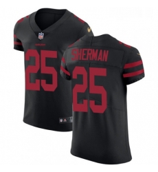 Mens Nike San Francisco 49ers 25 Richard Sherman Black Alternate Vapor Untouchable Elite Player NFL Jersey Mens Nike San Francisco 49ers 25 Richard Sherman Black Alternate Vapor Untouchable Elite Player NFL Jersey