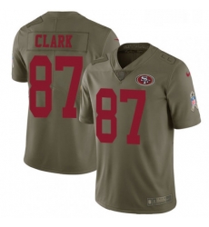 Mens Nike San Francisco 49ers 87 Dwight Clark Limited Olive 2017 Salute to Service NFL Jersey Mens Nike San Francisco 49ers 87 Dwight Clark Limited Olive 2017 Salute to Service NFL Jersey