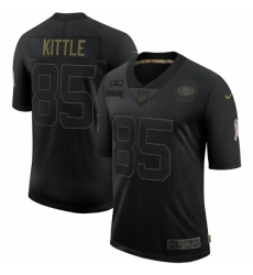 Men's San Francisco 49ers #85 George Kittle Black 2020 Salute To Service Limited Jersey Men's San Francisco 49ers #85 George Kittle Black 2020 Salute To Service Limited Jersey