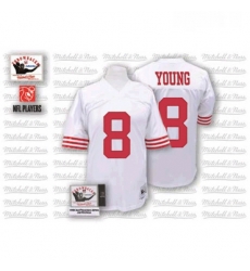 Mitchell and Ness San Francisco 49ers 8 Steve Young Authentic White Throwback NFL Jersey Mitchell and Ness San Francisco 49ers 8 Steve Young Authentic White Throwback NFL Jersey