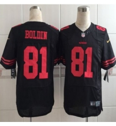 New San Francisco 49ers #81 Anquan Boldin Black Alternate Men Stitched NFL Elite Jersey New San Francisco 49ers #81 Anquan Boldin Black Alternate Men Stitched NFL Elite Jersey