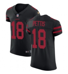 Nike 49ers #18 Dante Pettis Black Alternate Mens Stitched NFL Vapor Untouchable Elite Jersey Nike 49ers #18 Dante Pettis Black Alternate Mens Stitched NFL Vapor Untouchable Elite Jersey