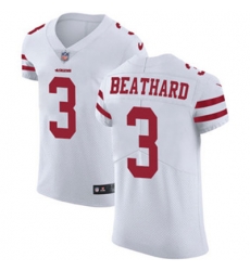 Nike 49ers #3 C J Beathard White Mens Stitched NFL Vapor Untouchable Elite Jersey Nike 49ers #3 C J Beathard White Mens Stitched NFL Vapor Untouchable Elite Jersey