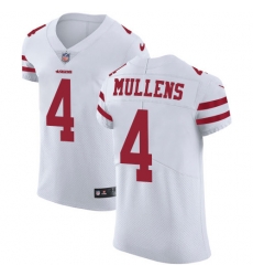 Nike 49ers #4 Nick Mullens White Men Stitched NFL Vapor Untouchable Elite Jersey Nike 49ers #4 Nick Mullens White Men Stitched NFL Vapor Untouchable Elite Jersey