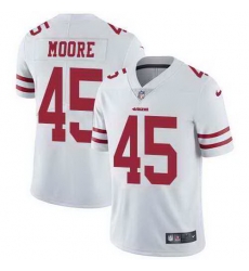 Nike 49ers 45 Tarvarius Moore White Vapor Untouchable Limited Jersey Nike 49ers 45 Tarvarius Moore White Vapor Untouchable Limited Jersey