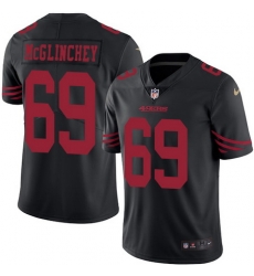 Nike 49ers #69 Mike McGlinchey Black Mens Stitched NFL Limited Rush Jersey Nike 49ers #69 Mike McGlinchey Black Mens Stitched NFL Limited Rush Jersey