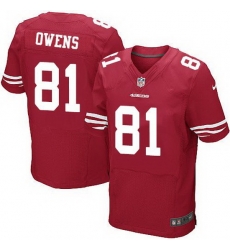 Nike 49ers #81 Terrell Owens Red Team Color Mens Stitched NFL Elite Jersey Nike 49ers #81 Terrell Owens Red Team Color Mens Stitched NFL Elite Jersey