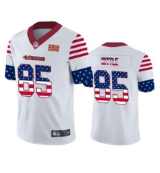 Nike 49ers 85 George Kittle White USA Flag Fashion Limited Jersey Nike 49ers 85 George Kittle White USA Flag Fashion Limited Jersey