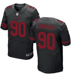 Nike 49ers #90 Glenn Dorsey Black Alternate Mens Stitched NFL Elite Jersey Nike 49ers #90 Glenn Dorsey Black Alternate Mens Stitched NFL Elite Jersey