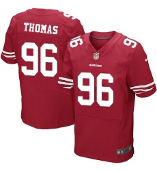Nike 49ers #96 Solomon Thomas Red Team Color Mens Stitched NFL Elite Jersey Nike 49ers #96 Solomon Thomas Red Team Color Mens Stitched NFL Elite Jersey