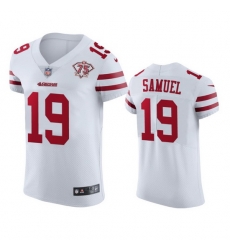 Nike San Francisco 49ers 19 Deebo Samuel White Men 75th Anniversary Stitched NFL Vapor Untouchable Elite Jersey Nike San Francisco 49ers 19 Deebo Samuel White Men 75th Anniversary Stitched NFL Vapor Untouchable Elite Jersey