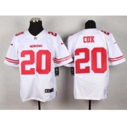 Nike San Francisco 49ers 20 Perrish Cox White Elite NFL Jersey