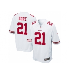 Nike San Francisco 49ers 21 Frank Gore White Game NFL Jersey Nike San Francisco 49ers 21 Frank Gore White Game NFL Jersey