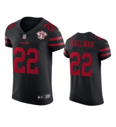 Nike San Francisco 49ers 22 Wayne Gallman Black Alternate Men 75th Anniversary Stitched NFL Vapor Untouchable Elite Jersey Nike San Francisco 49ers 22 Wayne Gallman Black Alternate Men 75th Anniversary Stitched NFL Vapor Untouchable Elite Jersey