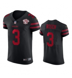 Nike San Francisco 49ers 3 Josh Rosen Black Alternate Men 75th Anniversary Stitched NFL Vapor Untouchable Elite Jersey Nike San Francisco 49ers 3 Josh Rosen Black Alternate Men 75th Anniversary Stitched NFL Vapor Untouchable Elite Jersey
