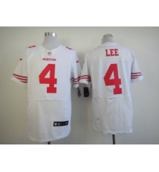 Nike San Francisco 49ers 4 Andy Lee White Elite NFL Jersey Nike San Francisco 49ers 4 Andy Lee White Elite NFL Jersey