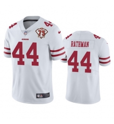Nike San Francisco 49ers 44 Tom Rathman White Men 75th Anniversary Stitched NFL Vapor Untouchable Limited Jersey Nike San Francisco 49ers 44 Tom Rathman White Men 75th Anniversary Stitched NFL Vapor Untouchable Limited Jersey