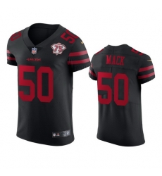 Nike San Francisco 49ers 50 Alex Mack Black Alternate Men 75th Anniversary Stitched NFL Vapor Untouchable Elite Jersey Nike San Francisco 49ers 50 Alex Mack Black Alternate Men 75th Anniversary Stitched NFL Vapor Untouchable Elite Jersey