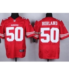 Nike San Francisco 49ers 50 Chris Borland Red Elite NFL Jersey Nike San Francisco 49ers 50 Chris Borland Red Elite NFL Jersey