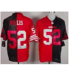 Nike San Francisco 49ers 52 Patrick Willis Black Red Elite Split NFL Jersey Nike San Francisco 49ers 52 Patrick Willis Black Red Elite Split NFL Jersey