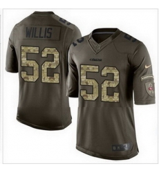 Nike San Francisco 49ers #52 Patrick Willis Green Mens Stitched NFL Limited Salute to Service Jersey Nike San Francisco 49ers #52 Patrick Willis Green Mens Stitched NFL Limited Salute to Service Jersey