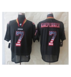 Nike San Francisco 49ers 7 Colin Kaepernick Black Elite USA Flag Fashion NFL Jersey Nike San Francisco 49ers 7 Colin Kaepernick Black Elite USA Flag Fashion NFL Jersey