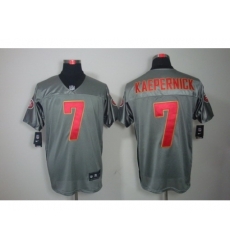Nike San Francisco 49ers 7 Colin Kaepernick Grey Elite Shadow NFL Jersey Nike San Francisco 49ers 7 Colin Kaepernick Grey Elite Shadow NFL Jersey