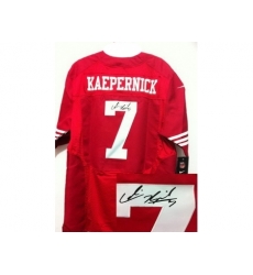 Nike San Francisco 49ers 7 Colin Kaepernick Red Elite Signed NFL Jersey Nike San Francisco 49ers 7 Colin Kaepernick Red Elite Signed NFL Jersey