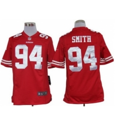 Nike San Francisco 49ers 94 Justin Smith red Game NFL Jersey Nike San Francisco 49ers 94 Justin Smith red Game NFL Jersey