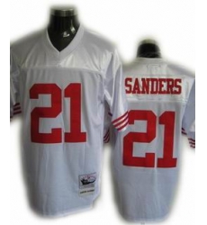 San Francisco 49ers 21 Deion Sanders Premier Throwback Color white Jersey San Francisco 49ers 21 Deion Sanders Premier Throwback Color white Jersey