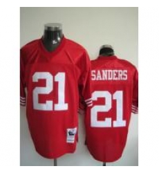 San Francisco 49ers 21 Deion sanders red Jerseys throwback San Francisco 49ers 21 Deion sanders red Jerseys throwback
