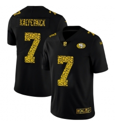 San Francisco 49ers 7 Colin Kaepernick Men Nike Leopard Print Fashion Vapor Limited NFL Jersey Black San Francisco 49ers 7 Colin Kaepernick Men Nike Leopard Print Fashion Vapor Limited NFL Jersey Black
