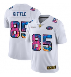 San Francisco 49ers 85 George Kittle Men White Nike Multi Color 2020 NFL Crucial Catch Limited NFL Jersey San Francisco 49ers 85 George Kittle Men White Nike Multi Color 2020 NFL Crucial Catch Limited NFL Jersey